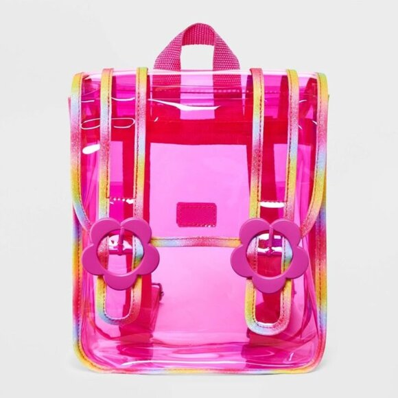 Kids' 11" Rainbow Jelly Clear Mini Backpack - Cat & Jack™